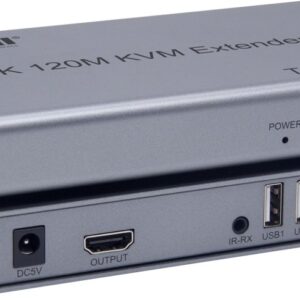 موسّع KVM بدقة 4K حتى 120 متر VEC-HDES120-KVM
