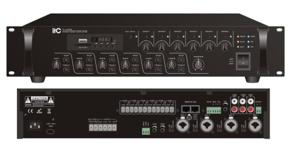 TI-500S 500W 6 Zones Amplifier